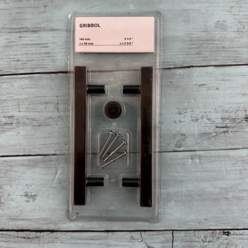 IKEA Gibbol Hardware Pull Handle TWO Pack Black